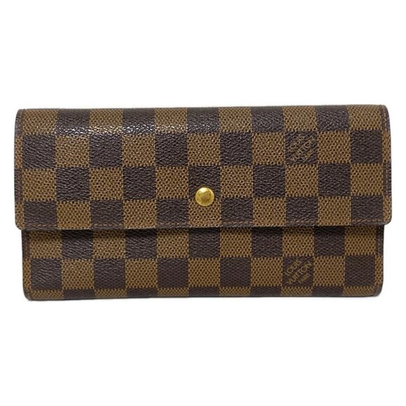 LOUIS VUITTON Porte Tresor International Ebene Damier Wallet bran470-101525 - Picture 1 of 7